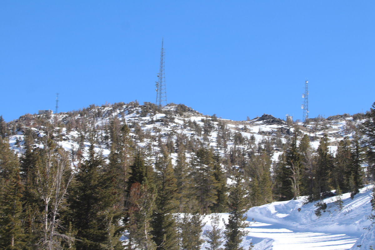 SNOTEL readings show snowpack and water content in the Sierra Nevada